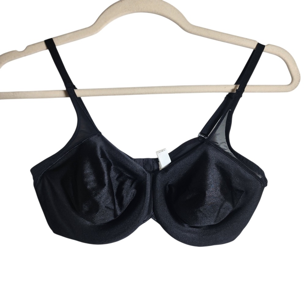 Wacoal Basic Beauty‎ Full Figure Underwire Bra Black 40DD 85561